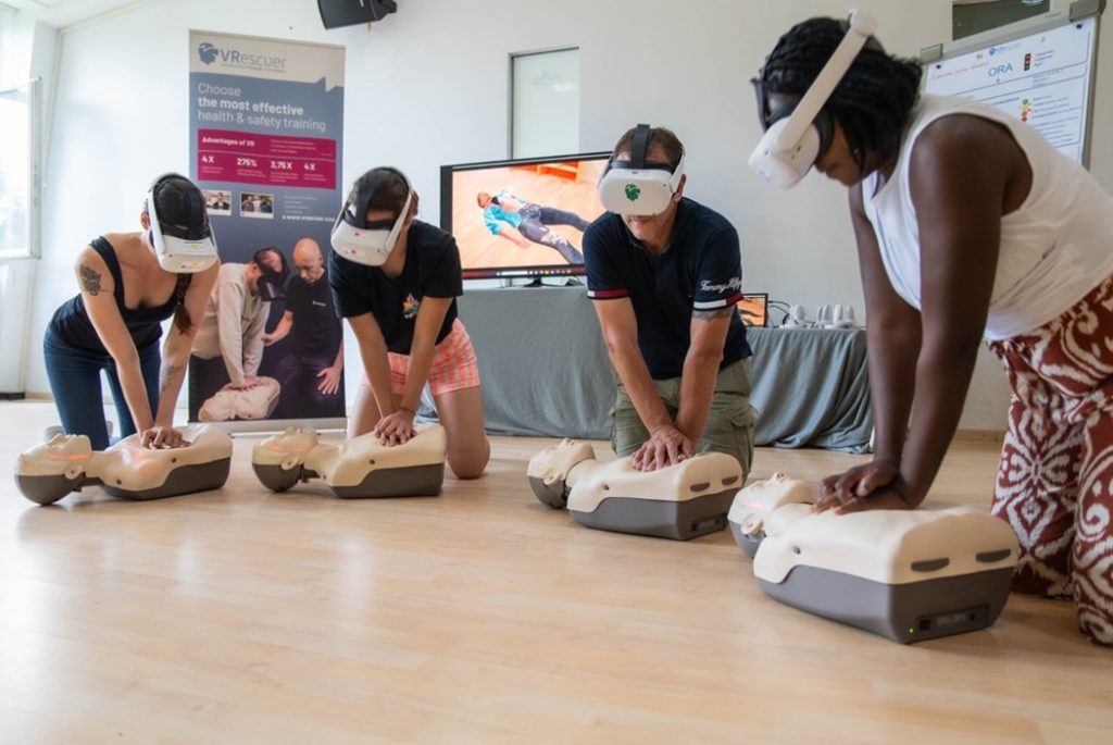 formation secours avec réalité virtuelle Par VRescuer