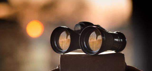 Jumelles de vue utilisées pour illustration la veille effectuée par platinn et les antennes cantonales pour anticiper les défis futurs